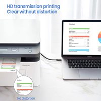 1M 2M 3M Kabel Printer USB C Ke USB B Pabrik untuk Brother, Perangkat HP Kabel Printer USB C