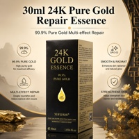 Sérum Réparateur Visage Or 24K Hydratant, Raffermissant et Éclaircissant en Gros – Personnalisation OEM/ODM et Marque Privée Usine