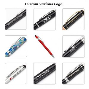 Stylo bille classique en métal de haute qualité, encre noire 0,5 mm, cadeau promotionnel personnalisé pour le bureau et l'école - Product Image 4