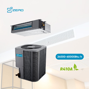 Unité de ventilation à bobine 13 SEER 60 Hz, 24000-60000 BTU, chauffage et refroidissement, climatiseur de plafond dissimulé, type split, sans R-410a, faible niveau sonore - Product Image 1