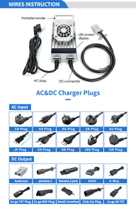 IP67 không thấm nước cấp công nghiệp P5 loạt LiFePO4 pin sạc 512W/48V/60V/72V Đầu Ra duy nhất thời gian thực hiển thị sạc - Product Image 4