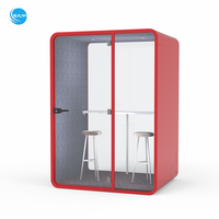 Cabine de studio vocale moderne multi-personnes personnalisée, bureau mobile insonorisé, pour réunions, hôtels et entrepôts, style canapé