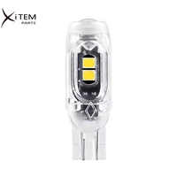 Ampoule LED W5W T10 CANBUS sans erreur 2W 12V super lumineuse pour éclairage intérieur de voiture 194 3030 SMD, ampoule de toit LED blanc ambre rouge