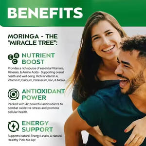 Capsules de <span class=keywords><strong>Moringa</strong></span> Biologique pour le Soutien Immunitaire Commande OEM Personnalisée Aliments de Santé avec Emballage Personnalisé Sans Danger pour les Femmes - Product Image 4