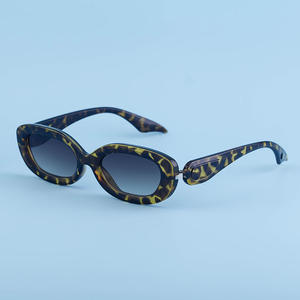 Lunettes de soleil personnalisées à petite monture unisexe, verres PC bleus, protection UV 100%, mode, voyage, conduite, soirée - Product Image 5