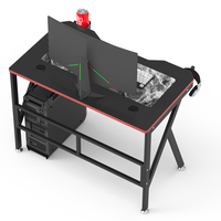 BEISIJIE Vente Chaude Direct Usine Support de Tasse en Bois Noir en Forme de K pour Bureau de Gaming, Conception Extensible, Usage Commercial, Anti-pression