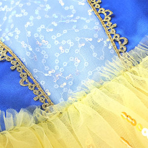 Vestido <span class=keywords><strong>de</strong></span> Ballet <span class=keywords><strong>de</strong></span> Algodón con Volantes <span class=keywords><strong>de</strong></span> Encaje para Niñas, Colorido y Ajustado, Disfraz <span class=keywords><strong>de</strong></span> Baile para Actuaciones Escénicas, Estilo Blancanieves - Product Image 4