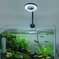 Lámpara LED USB Práctica de 6W para Acuario, con Clip, Espectro Completo, Regulable, con Temporizador, Ahorro de Energía, para Peceras Pequeñas, Plantas Acuáticas y Bettas