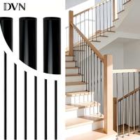 Balustres en fer forgé classiques DVN, style minimaliste, balustrade en fer creux, anti-rouille, mât d'escalier en métal, facile à installer pour les escaliers
