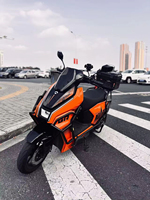 Scooter électrique de course longue portée 2000W, vitesse maximale 80 km/h, 100 km d'autonomie, frein à disque, batterie 72V, cyclomoteur électrique avec barre anti-chute