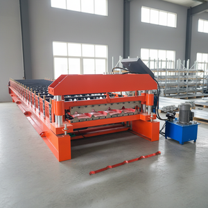 เครื่องทำกระเบื้องเหล็ก IBR เครื่องขึ้นรูปลอนหลังคาเหล็กชุบสังกะสี ประสิทธิภาพคงที่ เครื่องขึ้นรูปลอนหลังคาแผ่นเหล็ก - Product Image 1