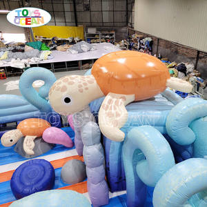 Jouets océan aire de jeux <span class=keywords><strong>tortue</strong></span> parc d'attractions gonflable château rebondissant parcours d'obstacles adapté aux activités commerciales des enfants - Product Image 6
