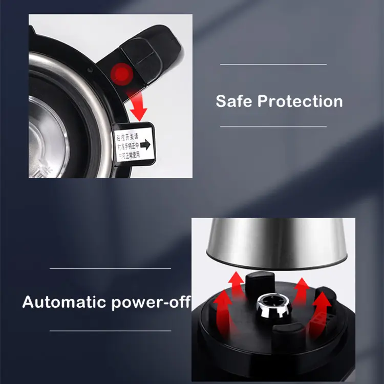 새로운 패션 디자인 profesional 식품 믹서기 주스 수프 안전 전기 다기능 블렌더 스테인레스 스틸