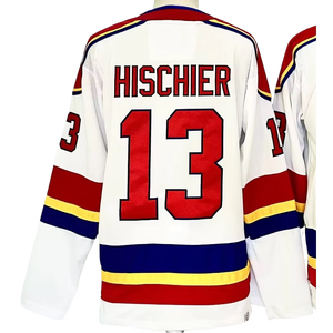 Maillot de hockey Jack Hughes 86 Nico Hischier 13 pour homme, entièrement brodé, uniforme de style NHL - Product Image 4
