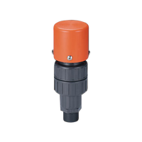 Vanne de purge manuelle en PVC/CPVC pour bowling, filetages NPT/BSPT/BSPF, base à bride ASTM, DN50, BV-U, moyenne pression