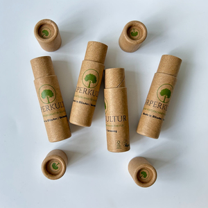 หลอดกระดาษคราฟท์สีน้ำตาลไม่ฟอกขาวแบบดันขึ้น บรรจุภัณฑ์กระดาษแข็งรีไซเคิลสำหรับบรรจุบาล์มแบบแท่งที่เป็นมิตรต่อสิ่งแวดล้อม - Product Image 3