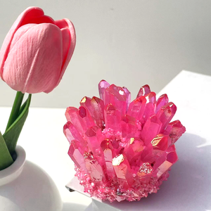 <span class=keywords><strong>Prix</strong></span> d'usine, cristal de <span class=keywords><strong>quartz</strong></span> aura <span class=keywords><strong>fantôme</strong></span> violet vert rouge Reiki, amas de cristal pour la décoration de la maison - Product Image 4