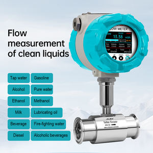 عداد تدفق توربيني بشاشة ملونة عرض رقمي عالي الدقة لقياس تدفق السوائل للماء والزيت والمواد الكيميائية الصناعية - Product Image 5