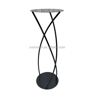 New Arrival Wedding Black Table Centerpiece Decorations Tall Metal Flower Stand Decorations for Weddings