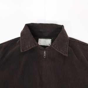 Tùy Chỉnh Thời Trang Phố Cổ Điển Rắn Màu Nâu Tối Vải Áo Khoác Phong Cách Rửa Sạch Vải Áo Khoác - Product Image 2