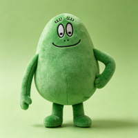 Peluche mignonne en forme d'œuf, poupée en peluche de dessin animé à longues jambes, personnalisable