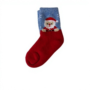 Kids Santa Claus Christmas Crew <b>Socks</b> Red Warm Knitted 60% Wool Winter <b>Socks</b> for Children Holiday <b>Gift</b> - Product Image 2