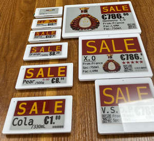 Étiquettes de prix numériques pour supermarchés avec programme, vente en gros, système d'étiquettes électroniques intelligentes sans fil, étiquettes E-Ink. - Product Image 1