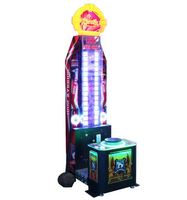 Machine d'arcade de boxe King of Hammer - Jeu de force à monnayeur avec distribution de tickets pour centres de jeux intérieurs, en métal et plastique, 150 kg