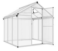 Serres préfabriquées avec serrure couvercle en polycarbonate et cadre en aluminium véranda de jardin à vendre bâtiments de jardin d'arrière-cour