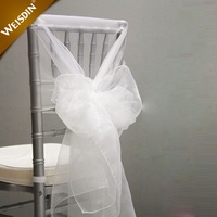 Chaise de Mariage Décoration de Noeud Chaises Arc Bande Ceinture Cravates Banquet Mariages 100pcs Haute Qualité Ceinture Organza Chaise Ceintures