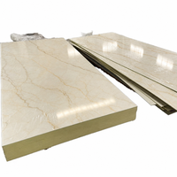 Panneau mural en PVC effet marbre UV, finition brillante, aspect pierre réaliste, revêtement intérieur, villa, hôtel, décoration résidentielle