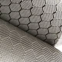 Tissu en fibre de carbone hexagonale haute résistance aux chocs 3K 240 g/m² pour coque de protection de snowboard et de planche de surf