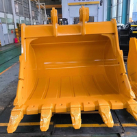 Godet de pelle hydraulique robuste pour roche dure, de 6 à 50 tonnes, pour l'exploitation minière et le défrichage de roches