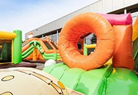 Ciudad de Diversión Inflable Gigante con Temática de la Selva, Castillo Inflable Grande de PVC para Niños, Alquiler para Eventos y Fiestas