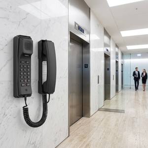 Téléphone <span class=keywords><strong>IP</strong></span> compact H2U mural SIP VoIP avec PoE, 10 touches de numérotation rapide, interphone et ouverture de porte pour hôtels et hôpitaux - Product Image 6