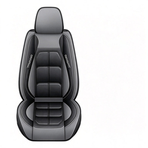 <b>Car</b> <b>Seat</b> Cover Full Set Luxury PU Leather 7 <b>Seats</b> with <b>Back</b> Support - Product Image 2
