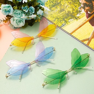 Gafas de sol con diseño de libélula para mujer, anteojos de sol sin marco, irregulares, divertidas, para fiesta, <span class=keywords><strong>2022</strong></span> - Product Image 4