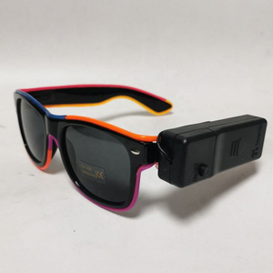 Gafas LED Luminosas Dinámicas para Fiestas, Festivales, Navidad, Gafas de Neón EL Inalámbricas para Fiestas Rave, Gafas Brillantes Intermitentes - Product Image 3