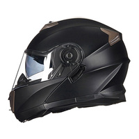 Casque de moto unisexe à double visière pour hommes, modulaire, pilote de course de motocross, casquette de sécurité complète