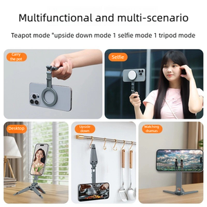 Soporte Magnético Plegable para Teléfono con Trípode |   Diseño de Gancho Mantis de Aleación de Aluminio |   Soporte de Expansión Magnético de Doble Cara + Soporte para Dispositivos Fríos - Product Image 5