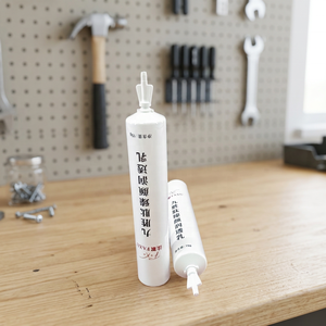 Crème nourrissante blanchissante pour la peau, tube rond PP avec bouchon à visser à usage unique, tube cosmétique vide blanc pour crème visage - Product Image 3