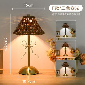 Modern Crystal Gold Table Lamp with Ruffle Shade Warm White <b>LED</b> Manual Button Round Base Home Bedroom Decor Middle - Product Image 2