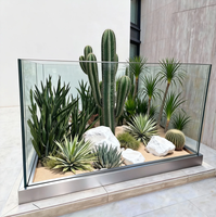Système de balustrade en verre moderne avec profilé en aluminium en U intégré, balustrade en verre trempé sans cadre, résistant à la rouille, pour balcon et escalier