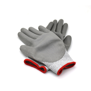 Logotipo Personalizado PU Luvas Anti Corte Nivel 5 De Construcao Cortar Luvas Resistentes PU Gants Anti-cuting Niveau 5 - Product Image 1