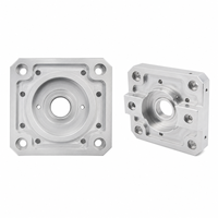 Plaque d'extrémité pour actionneur linéaire en aluminium 6082, à rainures circulaires escalonpées, composants de précision industriels OEM ODM usinés CNC
