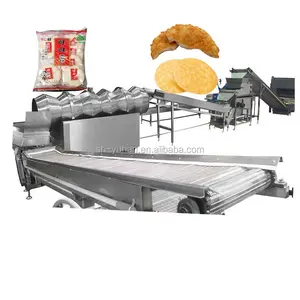 Automatic Snow rice cracker production line/Crisp rice biscuit making machine Chinese Famous Steel Key Switch Training Stainless