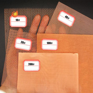 Maille métallique en cuivre rouge, écran métallique, vente en usine, tissu en maille <span class=keywords><strong>de</strong></span> cuivre pur, panneau tricoté - Product Image 2