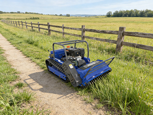 Reel Roboter-Rasenmäher mit Raupenantrieb, kabellos, Nullwendekreis und manueller Notfall-Übersteuerung für Garten und Bauernhof - Product Image 1