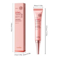 Crème Contour des Yeux Raffermissante au Collagène, Niacinamide et Vitamine C 20g – Hydratante et Nourrissante pour les Cernes et le Soin du Contour des Yeux, Convient à Tous Types de Peau