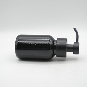 Vente en gros de flacons distributeurs de <span class=keywords><strong>savon</strong></span> moussant en verre ambré de 250 ml, avec pompe en métal - Product Image 3